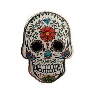 Imán Catrina Flor Roja