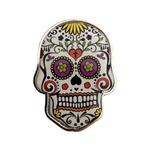 Imán Catrina Blanca Con Corazón  Rojo