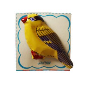 Broche Hojalata Alfiler Pájaro Amarillo