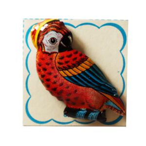 Broche Hojalata Alfiler Pájaro Rojo