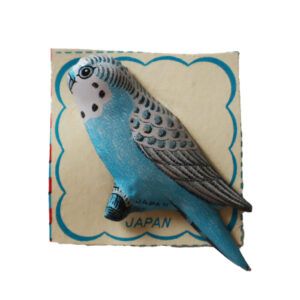 Broche Hojalata Alfiler Pájaro Azul Celeste