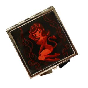 Espejo De Bolsillo Pin Up Diablesa