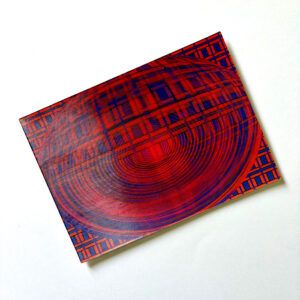 Postal Holograma Popsyche Red And Blue