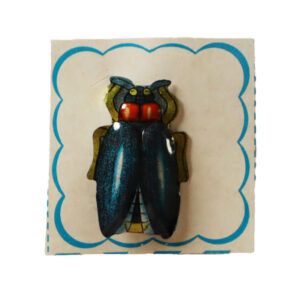 Broche Hojalata Alfiler Insecto Volador Azul
