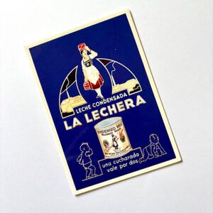 Postal La Lechera Leche Condensada