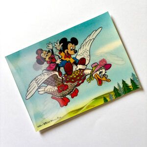Postal Holograma Flying Mickey Mouse